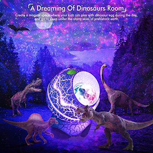 Rossetta Star Projector, Galaxy Projector for Bedroom Nebula Night Light Projector with White Noise, Bluetooth Speaker, Ti...