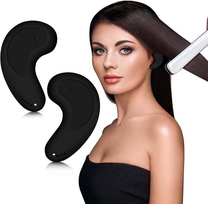 FERNIDA Ear Covers for Hair Dye Dryer Curling Flat Iron, Heat Protection Reusable Silicone Ear Protectors for Salon Home, ...