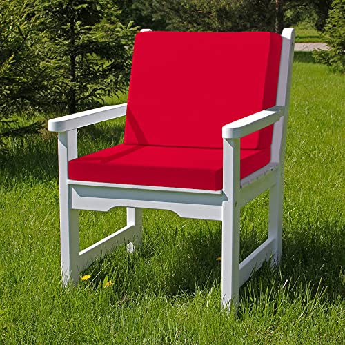 GUEGLSA Waterproof Outdoor Cushion Covers 22x22x4, Patio Replacement Cushion Slipcovers, Chair Cushion Slip Cover, Set of ...