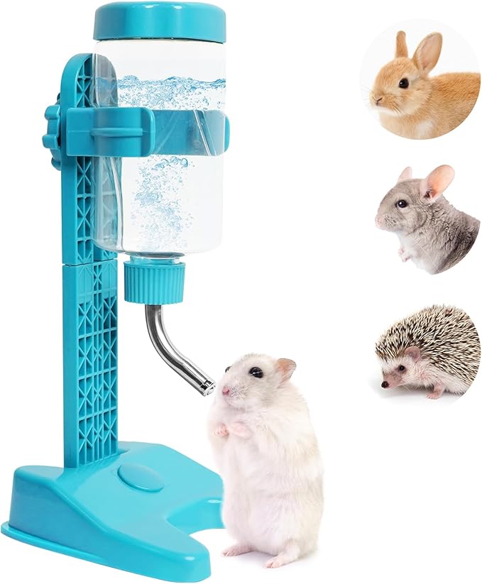 VANNON Pet Standing Water Dispenser Top Fill Dog Water Bottle Dispenser with Stand Leakproof Pet Slow Water Bottle for Sma...