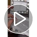 GIFTME 5 Silver Plate Picture Frame 5x7 Mother of Pearl 5 by 7 Photo Frame Mosaic Glass Tabletop Frame (Grey+ White,1pc)