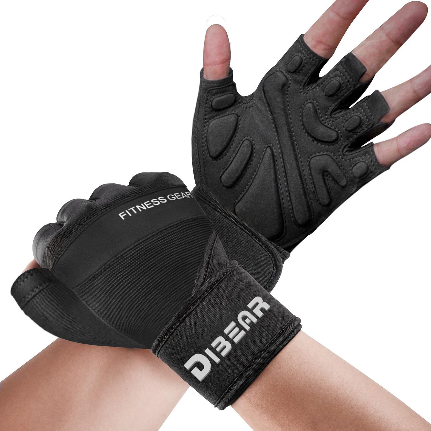 Summer Outdoor Fitness Wristband Non-Slip Half-Finger Gloves