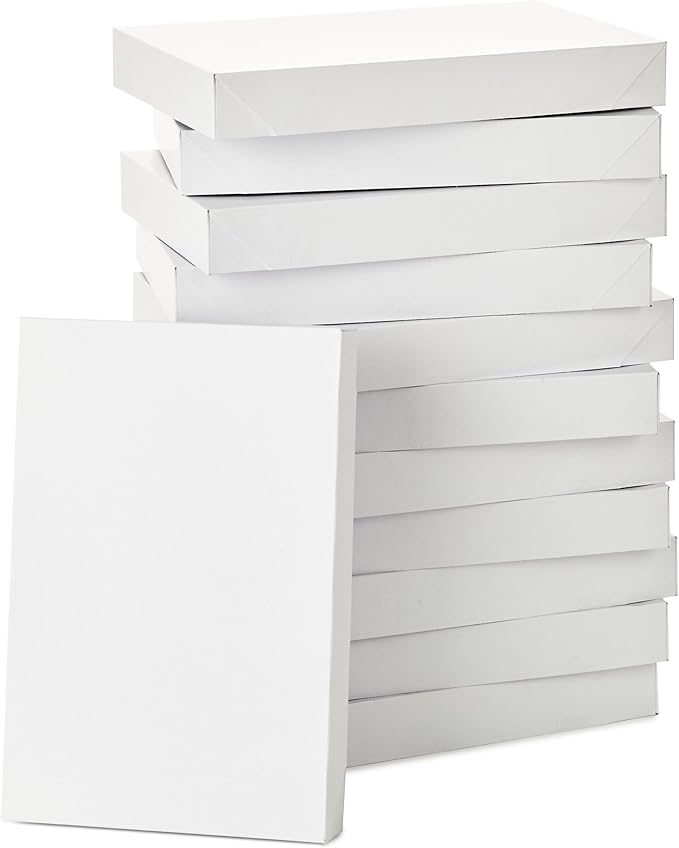 Hallmark 17" XL Gift Boxes with Lids (12 White Robe Boxes, White) for Birthdays, Graduations, Christmas, Weddings, Bridal ...