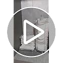 Tecbeauty Cotton Pads Holder Makeup Removers Pad Organizer Dispenser for Bathroom Storage - Bamboo Lid