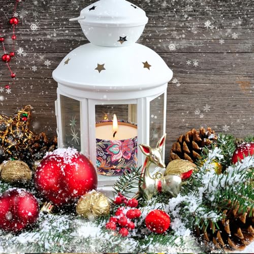 Scented Candles Gift Set for Christmas Thanksgiving, 3 Packs Natural Soy Wax Portable Travel Tin Candle, Bohemia Aromather...