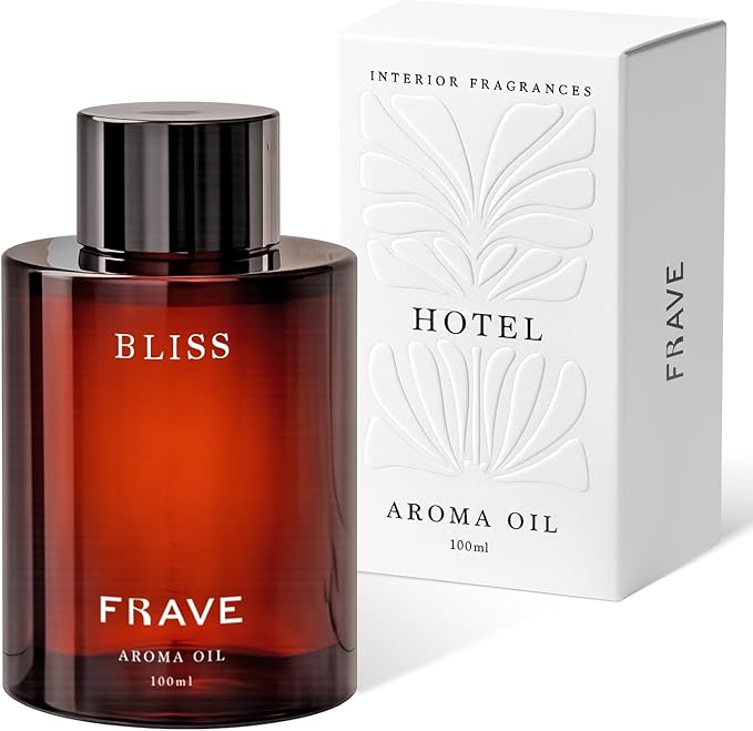 Frave Bliss Hotel Diffuser Oil 100ml, 3.38 oz Aroma Oil, Scent Inspired by The World’s Most Iconic Luxury Hotels, Aromathe...
