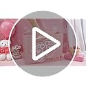 LeZakaa 13" Pink Gift Bags with Tissue Paper, Gift Card, Foot Print & Baby Girl Lettering Design for Baby Shower, Little O...