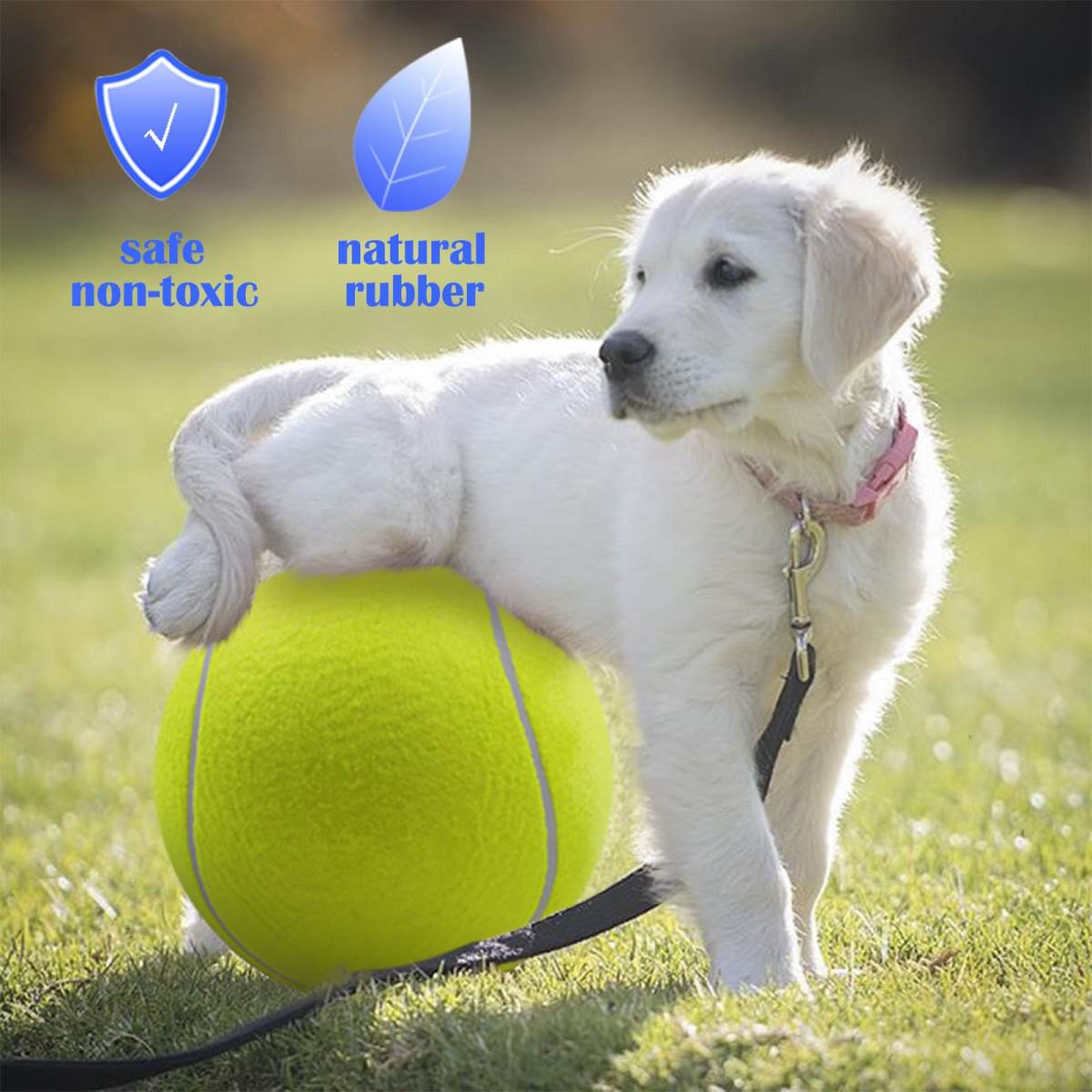 Dog Tennis Ball,Giant Sport Gift Toy Herding Ball For Dogs  Puppy Birthday Gift ,Interactive Toy,Outdoor Pet Toys To Keep Them Busy,Big Tennis Ball For Small Medium Large Dog