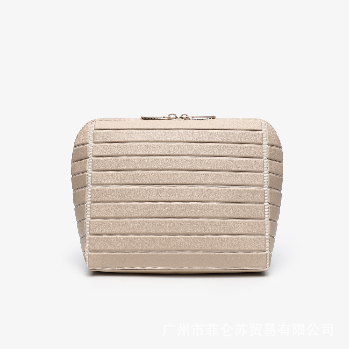 Large-capacity Partitioned Geometric Makeup Bag For Womenperfect For Travel And Commuting