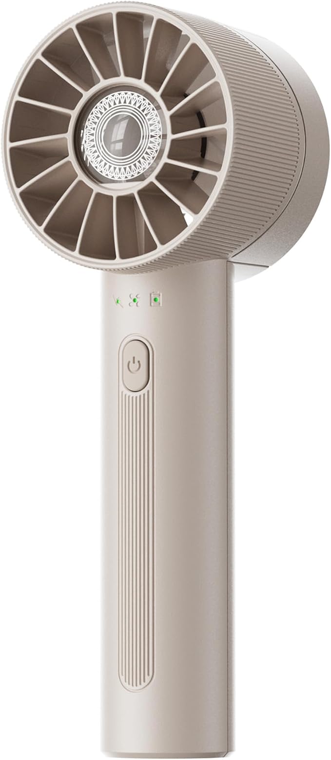 Coolwill Portable Mini Handheld Turbo Fan, 4 Speed High Velocity Personal Cooling Device [Max 16H], Rechargeable Purse Tra...