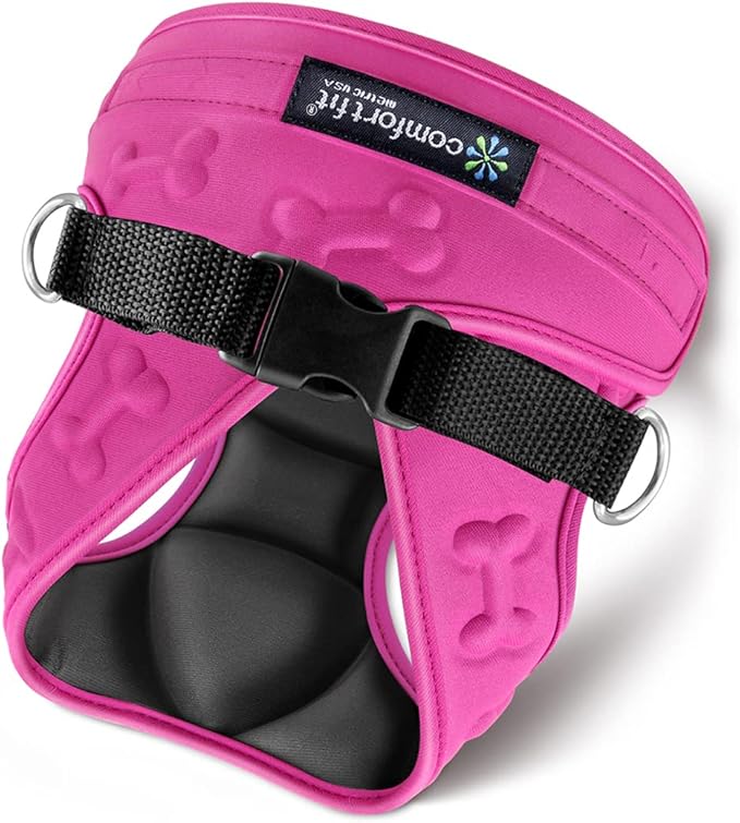Comfort Fit Dog Harness No Pull No Escape Harness Adjustable Buckles Soft Padded Reflective Choke Step in Dog Vest with Ea...