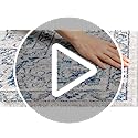 SAFAVIEH Brentwood Collection Area Rug - 9' x 12', Light Grey & Blue, Oriental Floral Scroll Design, Non-Shedding & Easy C...
