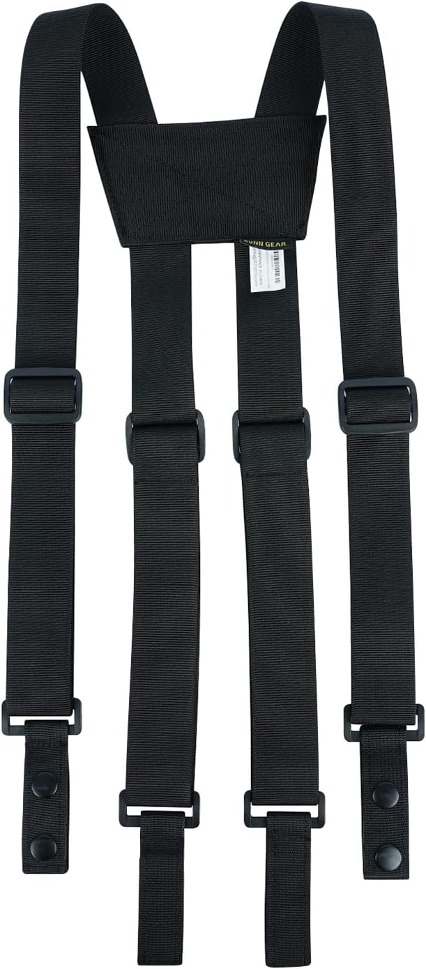 KUNN Tactical Suspenders Police Duty Belt Harness for Men,1.5 Inch Adjustable Tool Belt Suspender with 4 Loop Attachments,...