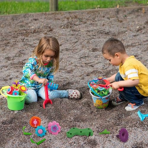 BIRANCO. Flower Garden Building Toys - Build a Bouquet Floral Arrangement Playset for Toddlers and Kids Gifts Age 3, 4, 5,...