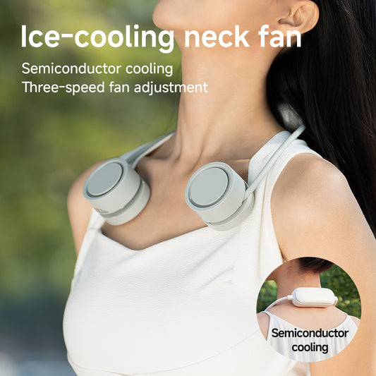 New Storage-Type Refrigerated Neck-Hang Fan Cooling Neck Fan