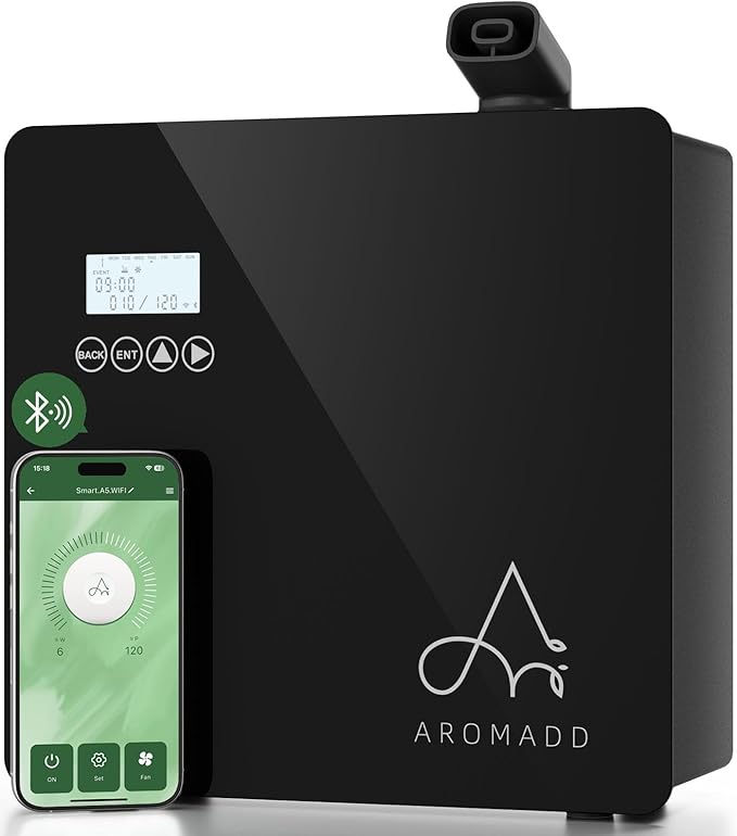 2025 Upgraded 3500 Sq.Ft Smart Scent Diffuser - HVAC System, Whole House Aroma & Hotel Collection Diffuser, Waterless Esse...