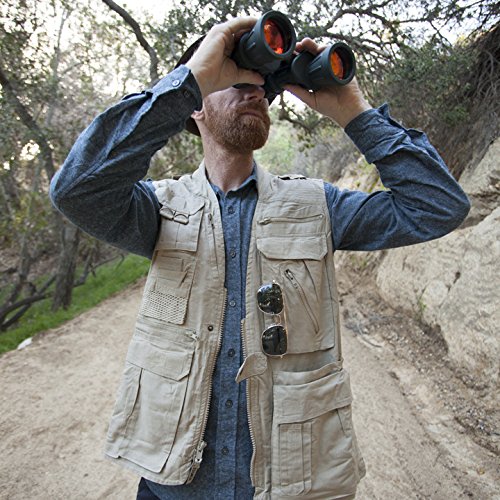 Humvee Utility Vest with 21 Pockets -Travel, Safari, Hunting, Camping, 100% Cotton, Tactical Jacket for Men & Women