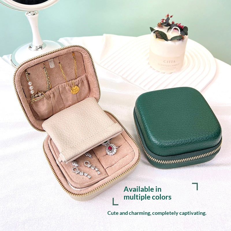Light-luxury Jewelry Box Portable And Exquisite For Storing Your Accessories
