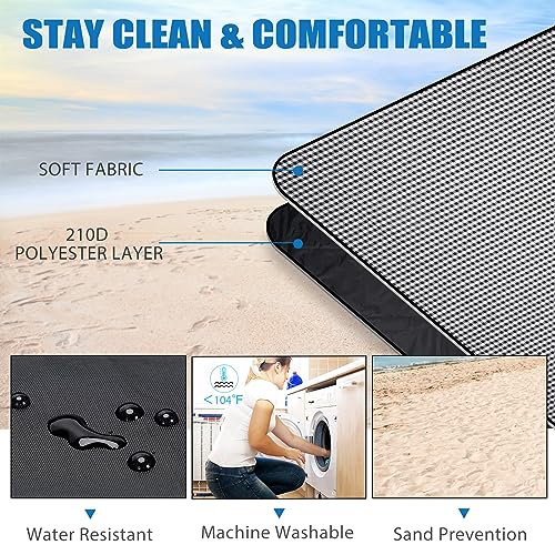 Picnic Outdoor Blankets Waterproof Extra Large - Beach Mat Sand Free Foldable with Carry Strap | Portable Camping Blanket...