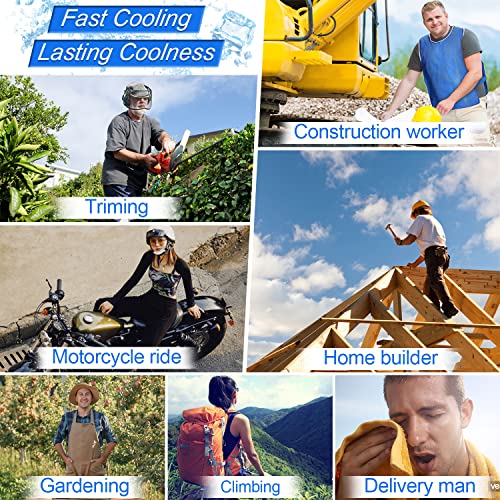 HUOFU Evaporative Ice Cooling Vest for Men - Body Cold Jacket for Women MS Motorcycle Sport Working for Hot Summer Weather...