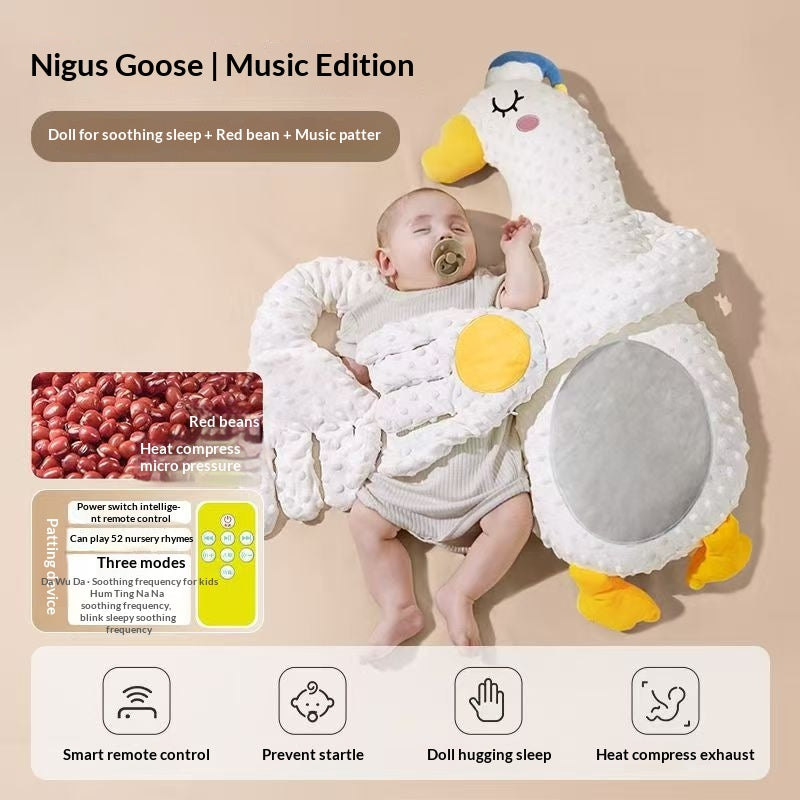 Smart Baby Soothing Device With Lullabies Anti-Jerk Long Pillow For Co-Sleeping