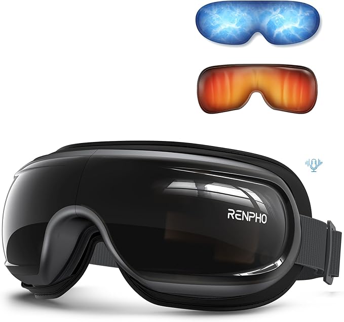 RENPHO Eye Massager with Heat and Cooling Voice Control, Mothers Day Gifts for Women Mom Her, FSA Eligible HSA, Massaging ...