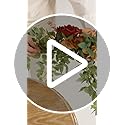 Ling's moment 2PCS Artificial Floral Swags Arch Flowers Wedding Centerpieces Flower Rose Garland Mantel Greenery Arrangeme...