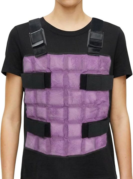 Ice Cooling Vest Neck Cooler for Hot Weather, Reusable Ice Pack Vest with Adjustable Straps, Cold Ice Jacket for Men & Women