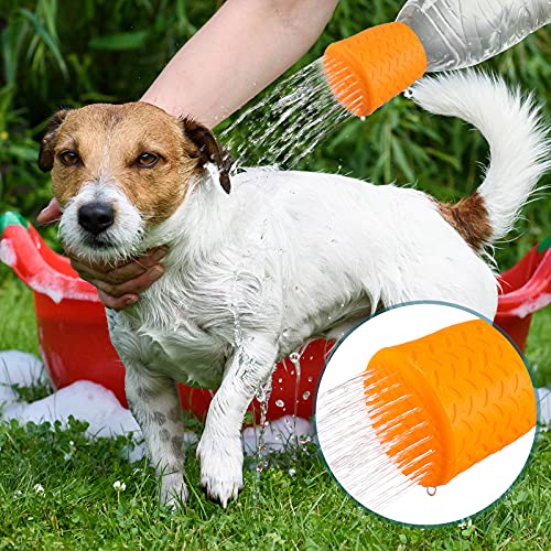 3 Pieces Portable Outdoor Shower for Dogs, Bottle Attachment Outdoor Water Sprayer Accessory, Works with Most Plastic Wate...