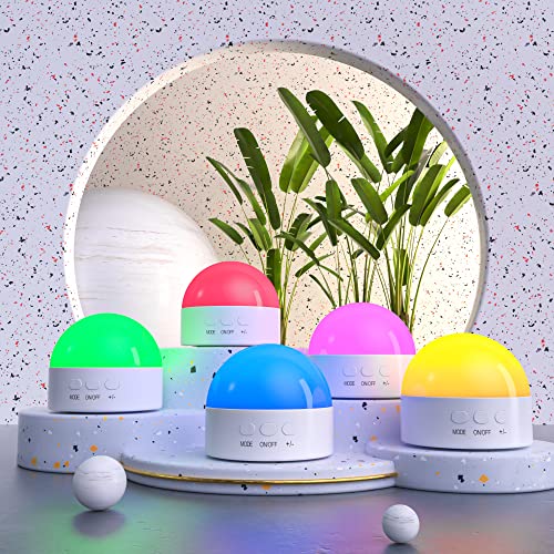 Kintion Portable Night Light, Dimmable 8 Color Lighting, 1800mAh Battery Rechargeable, Small LED Lamp for Nursery, Baby, K...