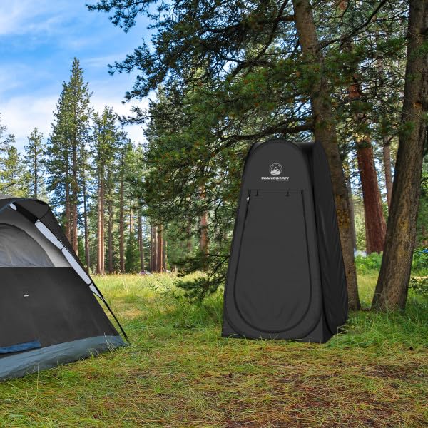 Wakeman Pop Up Changing Tent, 3.3 x 3.3 x 6.2ft, Camping Shower Tent for Portable Toilet Stall or Dressing Room with Carry...