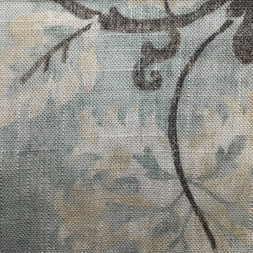 HiEnd Accents Dalia 3 Piece Linen Comforter Set, Queen Size, Light Blue Floral Bedding Set, Flower Botanical Print, Classi...