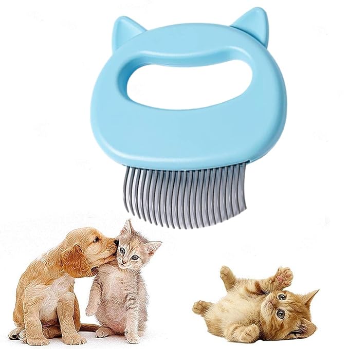 Cat Comb Pet Short Long Hair Removal Massaging Shell Comb Soft Deshedding Brush Grooming And Shedding Matted Fur Remover M...