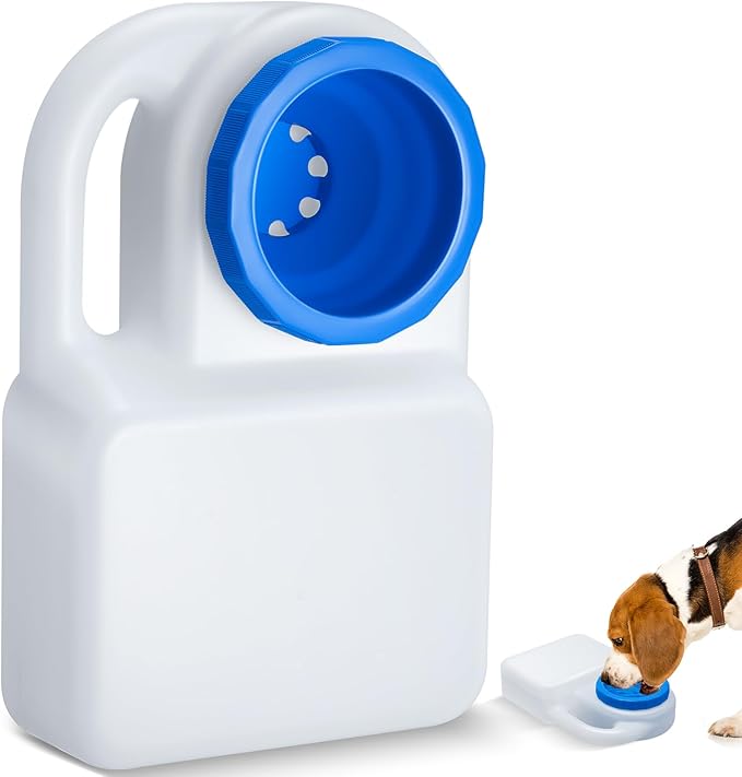 Ziliny 1 Pcs 3 Quart No Spill Portable Dog Travel Water Bowl Pet Water Bowl for Pet Dispenser for Small Large Dogs Cats Ca...