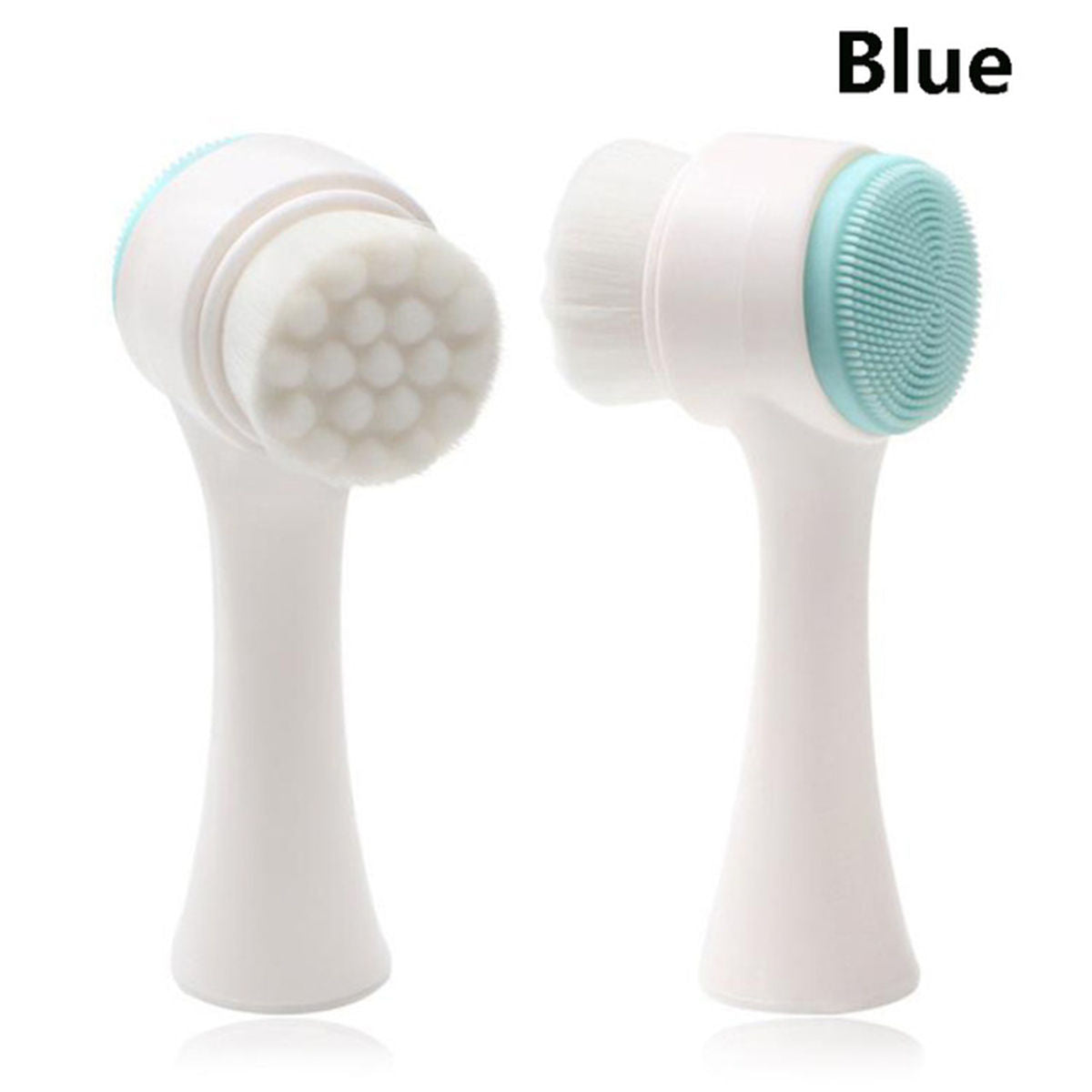 Double Sided Silicone Skin Care Tool Facial Cleanser Brush Face