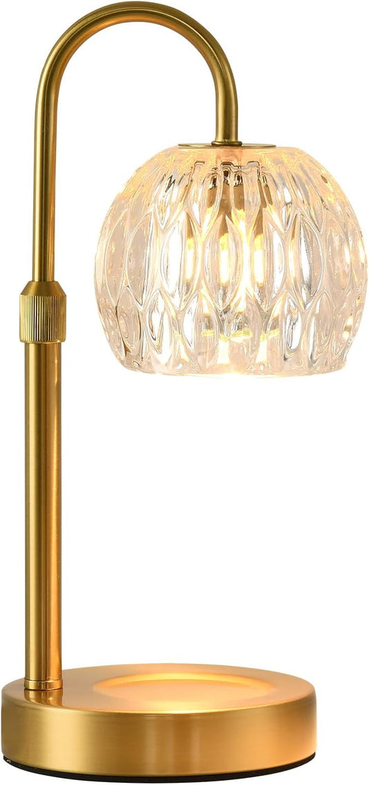WELAISA Gold Candle Warmer Lamp with Timer Dimmable, Birthday Gifts for Women Mom, House Warming Gifts New Home Decor, Wax...