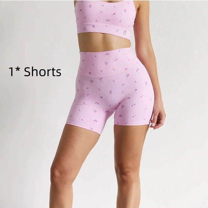 Women's High-Waist Quick-Drying Sports Fitness Yoga Shorts