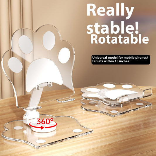 Acrylic Rotating Mobile Phone Stand Desktop