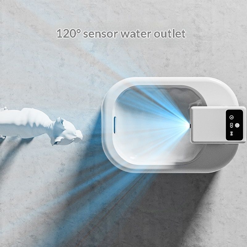Cat Water Fountain With Smart Motion-sensing Water Dispensing And Quiet Filtration