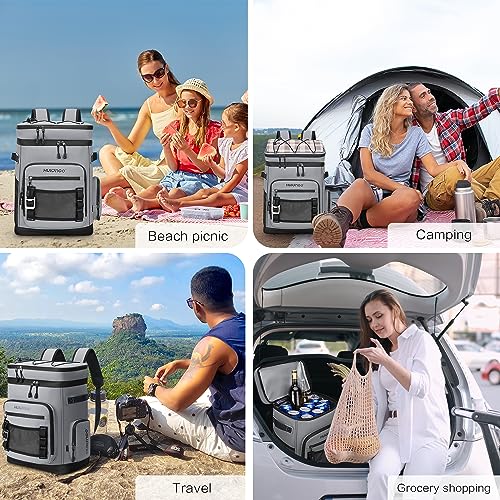 Hulongo Large Waterproof Insulated Cooler Backpack for Men & Women, Leak Proof Cooler Backpack for Camping, Beach, Fishin...