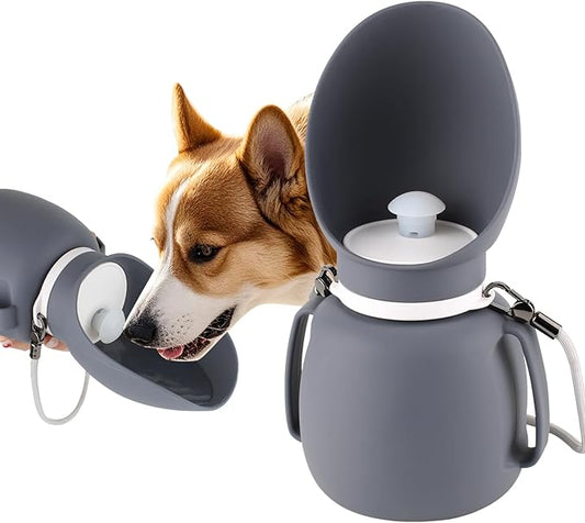 Billionchains Dog Water Bottle 27 OZ Large Capacity Dog Travel Water Bottle with Drinking Trough Pet Drinking Feeder for O...