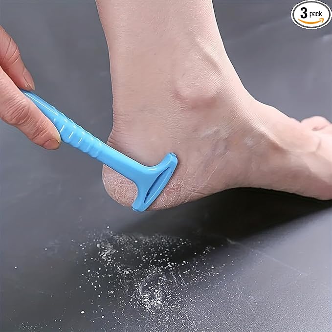 3PCS Portable Foot Shaver Callus Remover Dead Skin Removal for Feet Pedicure Tools Foot Exfoliator Tool Self Care Items Me...