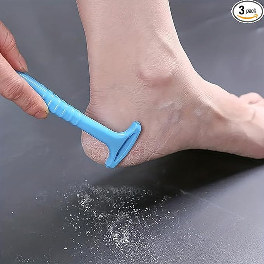3PCS Portable Foot Shaver Callus Remover Dead Skin Removal for Feet Pedicure Tools Foot Exfoliator Tool Self Care Items Me...