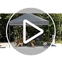 CROWN SHADES 10x10 Pop Up Canopy - Patented Center Lock One Push Instant Outdoor Canopy Beach Tent with STO-N-Go Bag 8 Sta...
