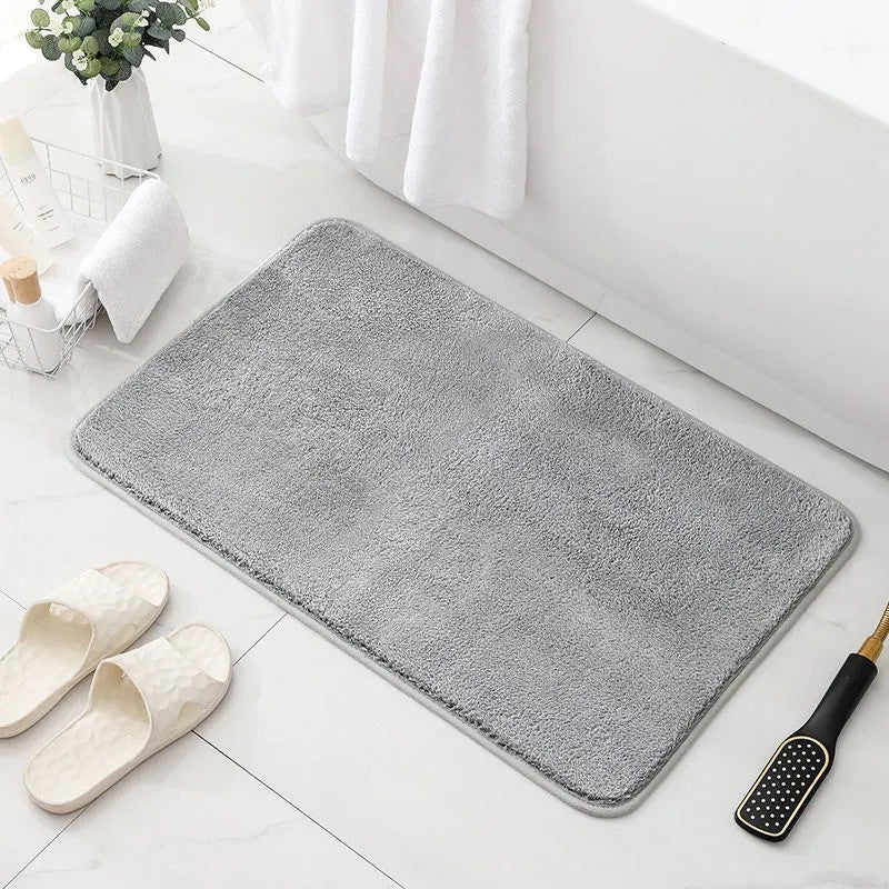 Ultra-fine Fiber Faux Cashmere Bath Mat Water-absorbent And Non-slip Floor Mat For Home Bedroom Rug Living Room Carpet