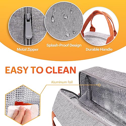 Lunch Bag for Women & Men Adult Insulated Lunch Box, Small Leakproof Cooler Food Lunch Containers Reusable High Capacity L...