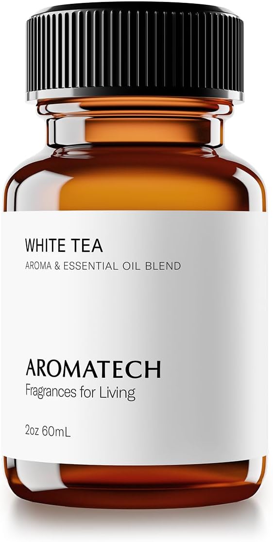 AromaTech White Tea Aroma Essential Oil Blend: Luxury Hotel Inspired Aromatherapy with White Tea, Orange & Palo Santo for ...