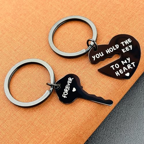 LEQIEC Couple Gifts Keychain My Person Love You Puzzle Piece Heart Keychain His Crazy Her Weirdo Valentines Day Him Boyfriend