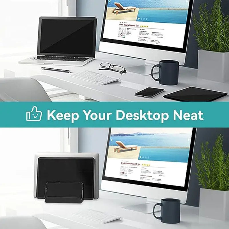 Notebook Convenience Rack Bracket Desktop Tablet Vertical Vertical Storage Riser With Cooling Function Base