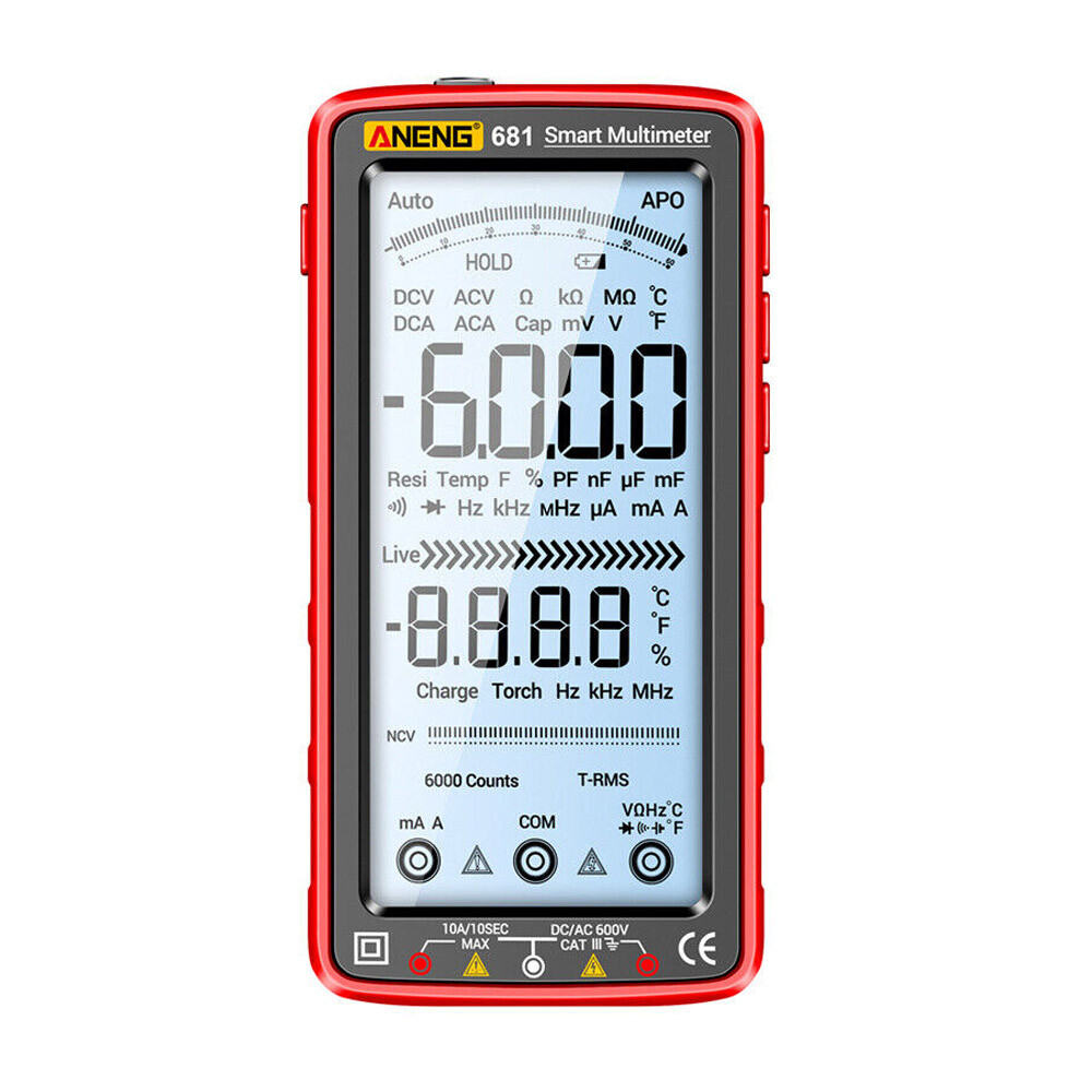 Smart LCD Digital Multimeter 6000 Counts AC DC Voltage Tester Resistance Meter